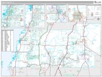 Pasco County, FL Wall Map Zip Code