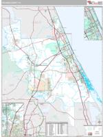 Volusia County, FL Wall Map Zip Code