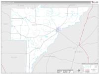 Baker County, GA Wall Map Zip Code