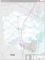 Camden County, GA Wall Map Zip Code