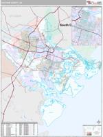 Chatham County, GA Wall Map Zip Code