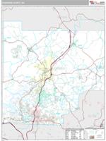 Cherokee County, GA Wall Map Zip Code