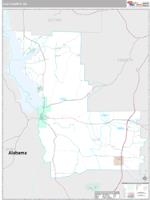 Clay County, GA Wall Map Zip Code