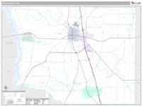 Crisp County, GA Wall Map Zip Code