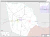 Evans County, GA Wall Map Zip Code