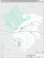 Greene County, GA Wall Map Zip Code