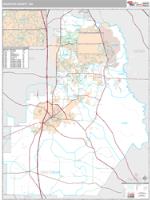 Houston County, GA Wall Map Zip Code