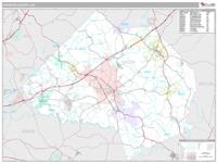 Jackson County, GA Wall Map Zip Code