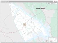 Lincoln County, GA Wall Map Zip Code