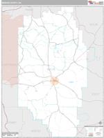 Marion County, GA Wall Map Zip Code