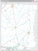 Meriwether County, GA Wall Map Zip Code