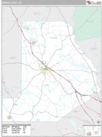 Monroe County, GA Wall Map Zip Code