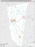 Montgomery County, GA Wall Map Zip Code