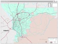 Muscogee County, GA Wall Map