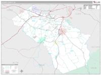 Oconee County, GA Wall Map Zip Code