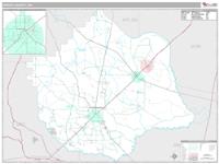 Pierce County, GA Wall Map Zip Code