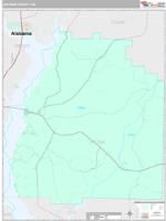 Quitman County, GA Wall Map Zip Code