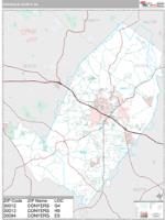 Rockdale County, GA Wall Map Zip Code