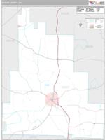 Schley County, GA Wall Map Zip Code