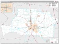 Spalding County, GA Wall Map Zip Code