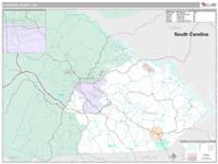 Stephens County, GA Wall Map