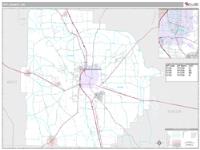 Tift County, GA Wall Map Zip Code