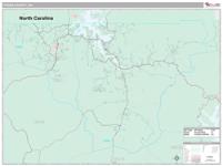 Towns County, GA Wall Map Zip Code