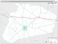 Treutlen County, GA Wall Map Zip Code