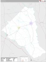 Wheeler County, GA Wall Map Zip Code