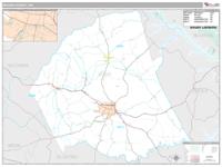 Wilkes County, GA Wall Map Zip Code