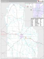 Worth County, GA Wall Map Zip Code