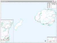 Kauai County, HI Wall Map Zip Code