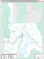 Bonner County, ID Wall Map Zip Code