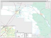 Bonneville County, ID Wall Map Zip Code