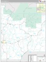 Latah County, ID Wall Map Zip Code
