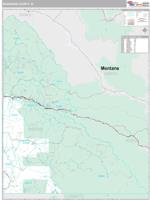 Shoshone County, ID Wall Map Zip Code
