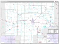 Bureau County, IL Wall Map Zip Code