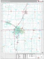 Champaign County, IL Wall Map Zip Code