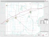 Clark County, IL Wall Map Zip Code