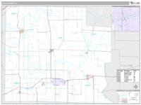 Clay County, IL Wall Map