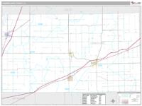 Cumberland County, IL Wall Map Zip Code