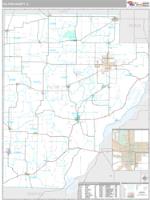 Fulton County, IL Wall Map