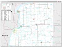 Hancock County, IL Wall Map Zip Code