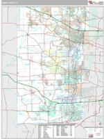 Kane County, IL Wall Map Zip Code