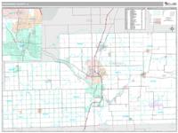 Kankakee County, IL Wall Map Zip Code