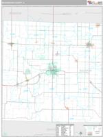 McDonough County, IL Wall Map Zip Code