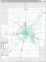 Macon County, IL Wall Map Zip Code