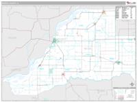 Mason County, IL Wall Map Zip Code