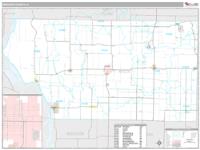 Mercer County, IL Wall Map Zip Code