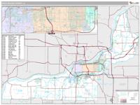 Rock Island County, IL Wall Map